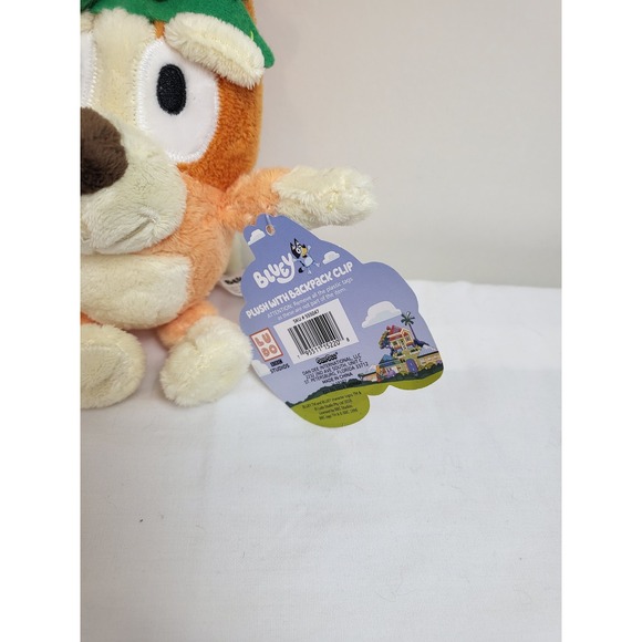 DanDee 6" Bluey Santa Hat & Bingo Reindeer Christmas Backpack Bag Clip Plush - Picture 8 of 8